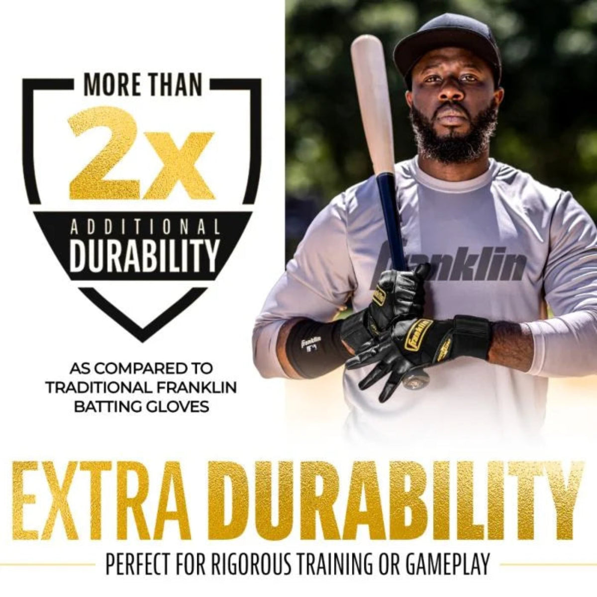 FRANKLIN POWERSTRAP INFINITE YOUTH BATTING GLOVES
