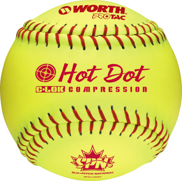 WORTH SPN HOT DOT 11" - .52 COR / 275 LBS