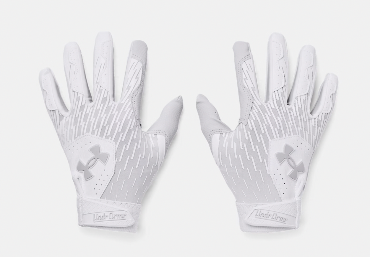 Boys' UA Clean Up Batting Gloves