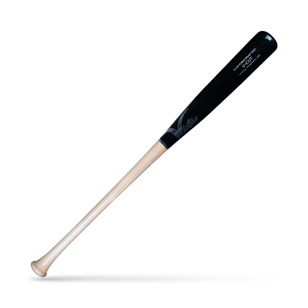 PRO CUT NATURAL/BLACK GLOSS Maple Baseball Bat