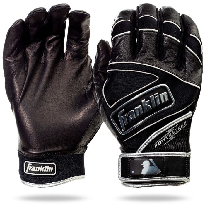 MLB Adult Powerstrap Chrome Batting Gloves