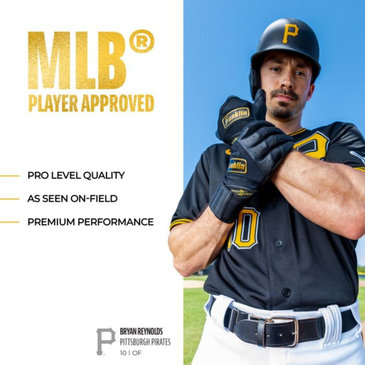 FRANKLIN POWERSTRAP INFINITE ADULT BATTING GLOVES