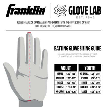 FRANKLIN POWERSTRAP INFINITE ADULT BATTING GLOVES
