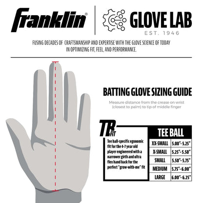 MLB Franklin Grow-to-Pro Tee Ball Batting Gloves