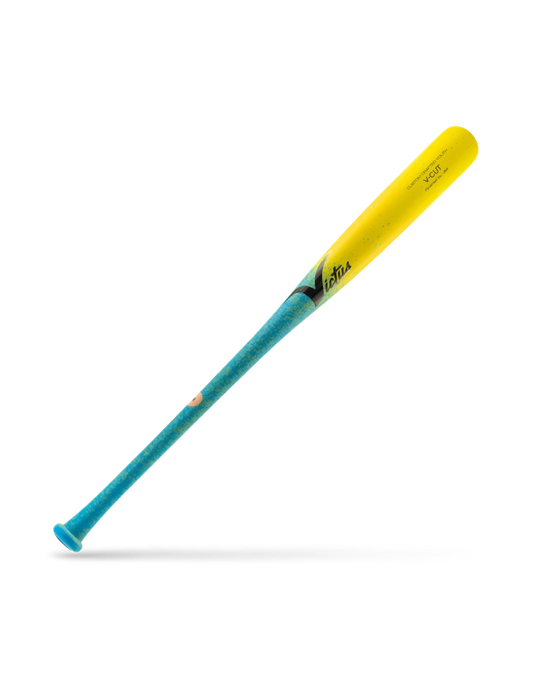 YOUTH PRO CUT BABY BLUE/YELLOW SPEC FADE Baseball Bat