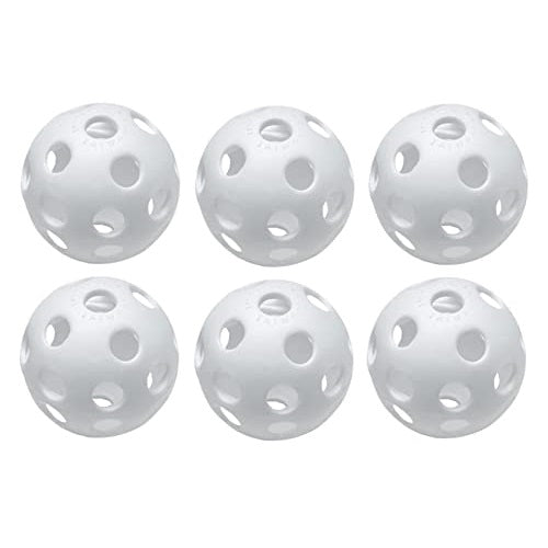 EASTON 9" PLASTIC TRAINING BALLS (6 PACK WHITE)