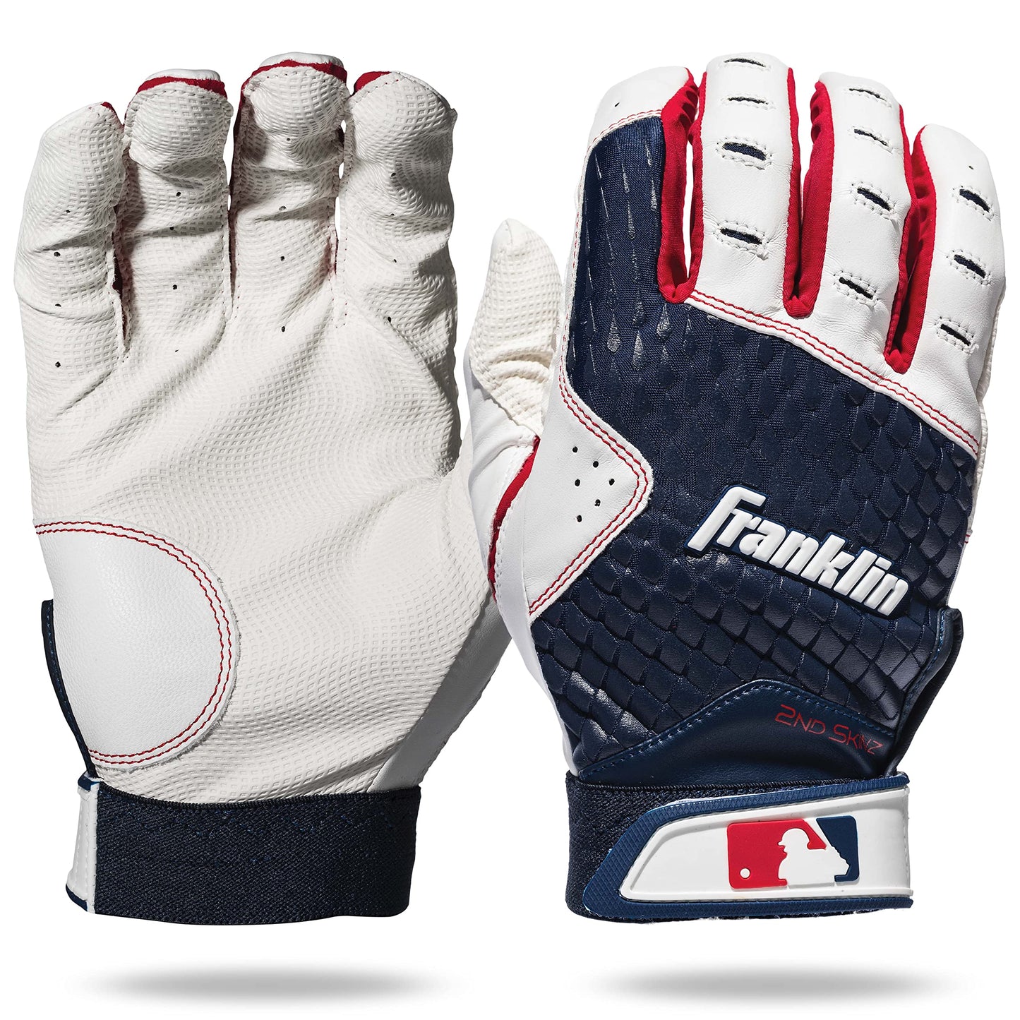 MLB Adult 2ND Skinz Batting Gloves