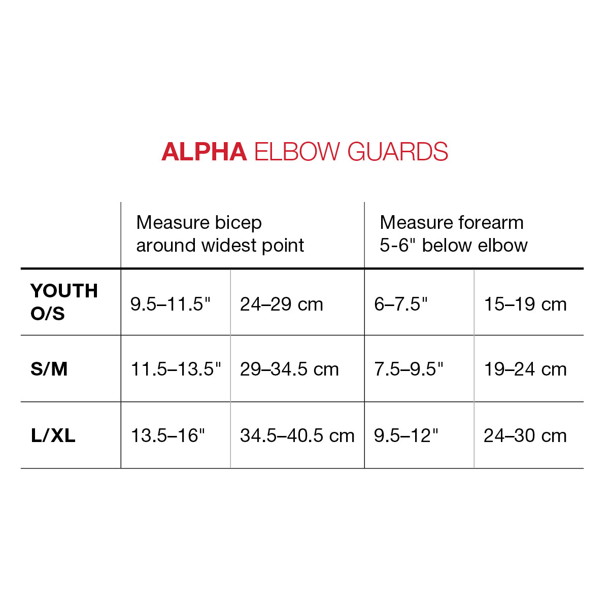 ALPHA ELBOW GUARD MLB