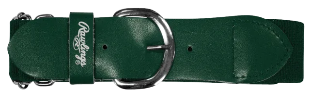 RAWLINGS ADULT OSFM BASEBALL BELT - Color:Dark Green