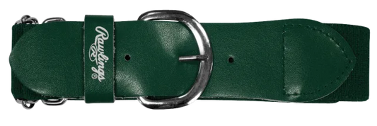 RAWLINGS ADULT OSFM BASEBALL BELT - Color:Dark Green