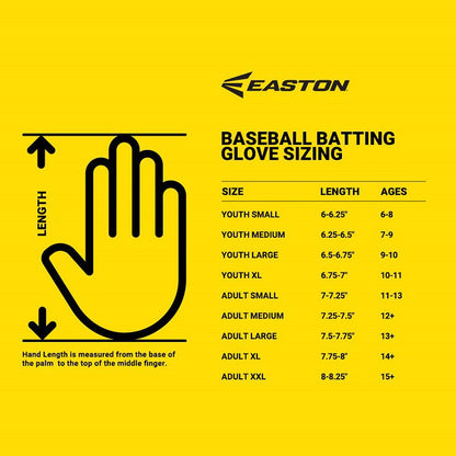 EASTON YOUTH MAV GT BASEBALL BATTING GLOVES