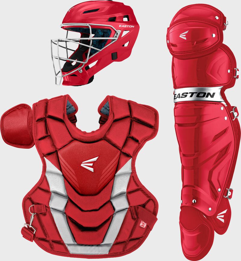 EASTON GAMETIME CATCHERS BOX SET - Color:RED, Size:ADULT