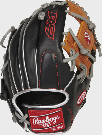 RAWLINGS "R9 BASEBALL" CONTOUR SERIES BASEBALL GLOVE 11.25" RHT