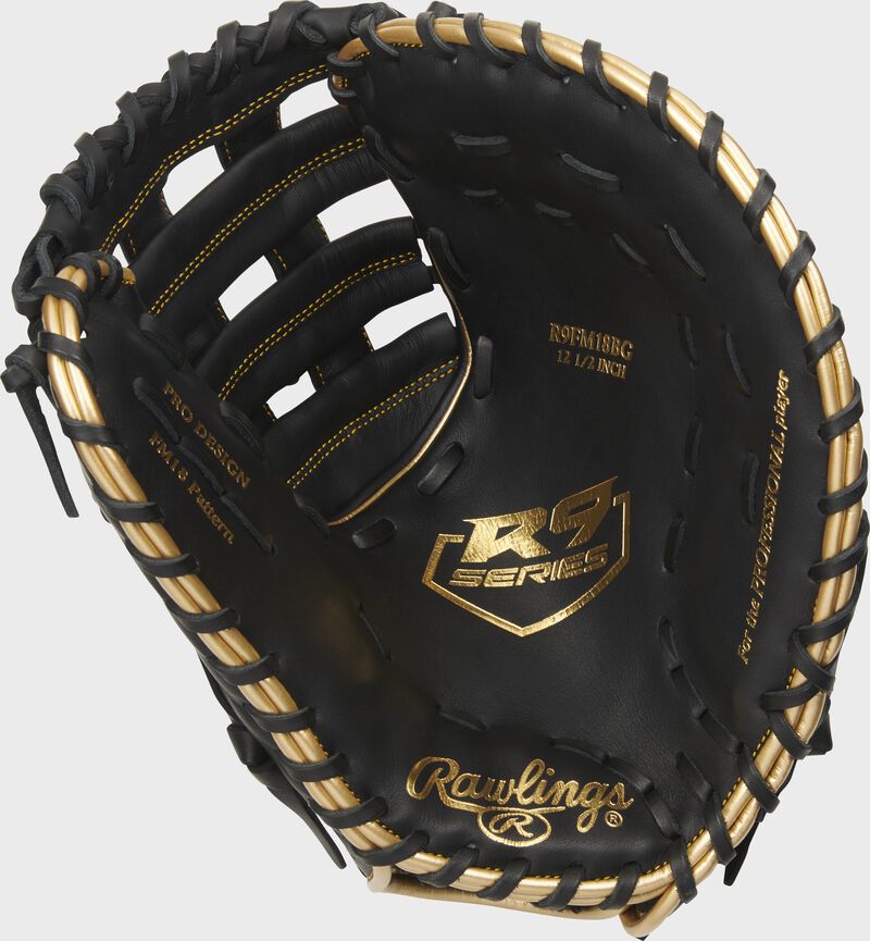 RAWLINGS R9 BASEBALL SERIES FIRST BASE MITT 12.5-INCH BASEBALL
GLOVE - Throwing Hand:LHT