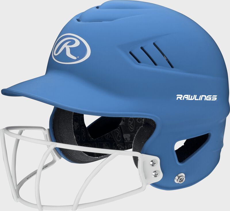 RAWLINGS COOLFLO 1-TONE HIGHLIGHTER SOFTBALL HELMET WITH SB1WG - OSFM