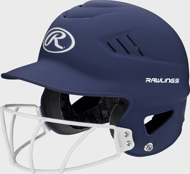 RAWLINGS COOLFLO 1-TONE HIGHLIGHTER SOFTBALL HELMET WITH SB1WG - OSFM