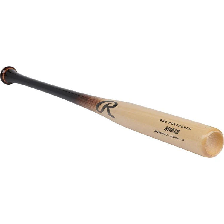 RAWLINGS PRO PREFERRED WOOD BAT - MAPLE - MM13 PATTERN