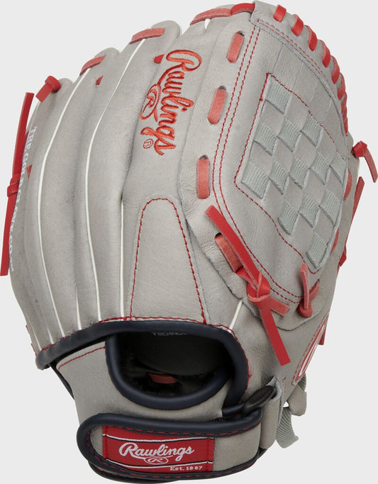 RAWLINGS SURE CATCH SERIES YOUTH  M. TROUT SIGNATURE 11-INCH
BASEBALL GLOVE - Throwing Hand:LHT