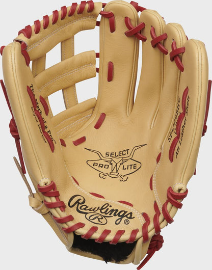 RAWLINGS SELECT PRO LITE SERIES B. HARPER YOUTH 12-INCH
BASEBALL GLOVE - Throwing Hand:LHT