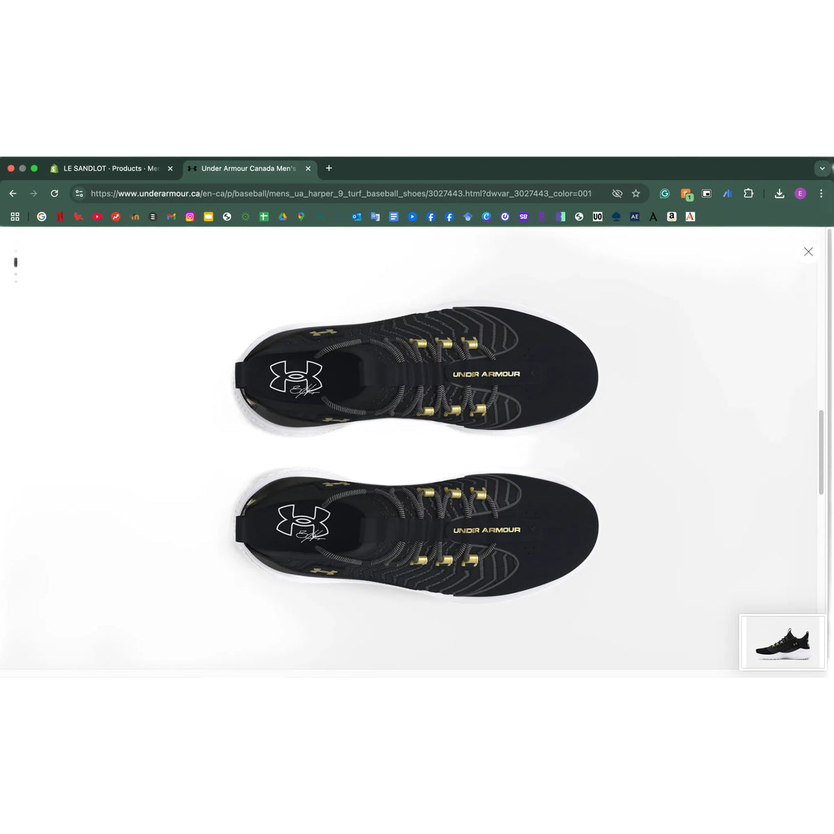 6.5 / Black-White-Metallic Gold