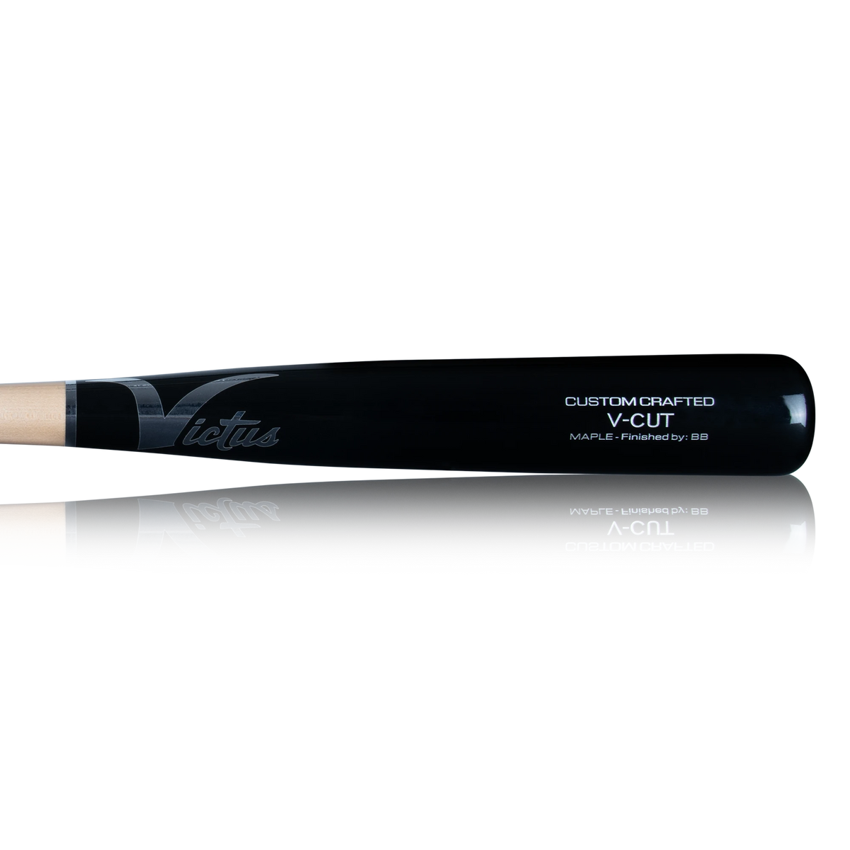 PRO CUT NATURAL/BLACK GLOSS Maple Baseball Bat