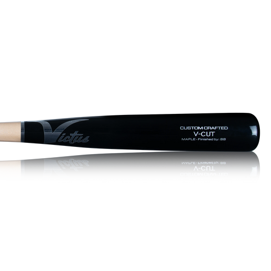 PRO CUT NATURAL/BLACK GLOSS Maple Baseball Bat
