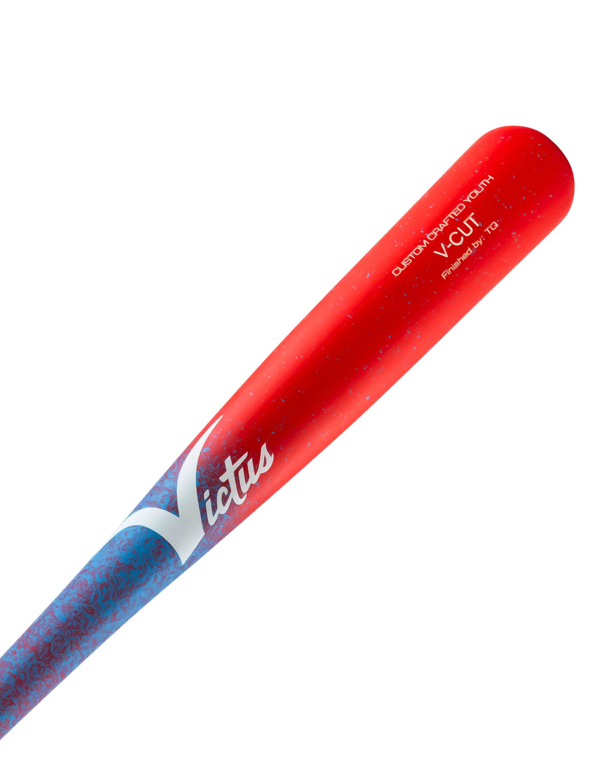YOUTH PRO CUT BABY BLUE/RED SPEC FADE Baseball Bat