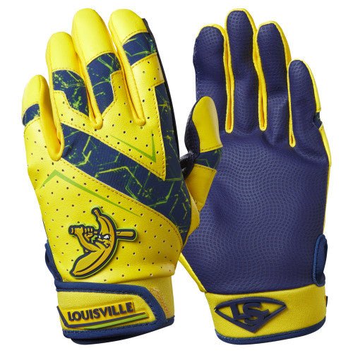 YOUTH SAVANNAH BANANAS BATTING GLOVES  YL