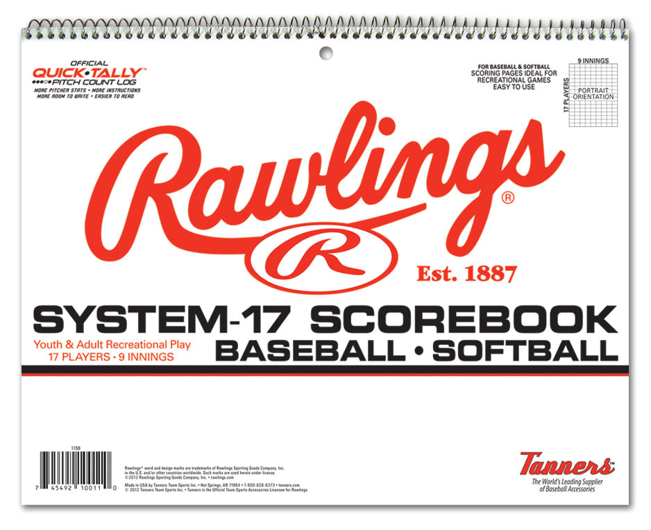 Livre de scores de baseball Rawlings System-17