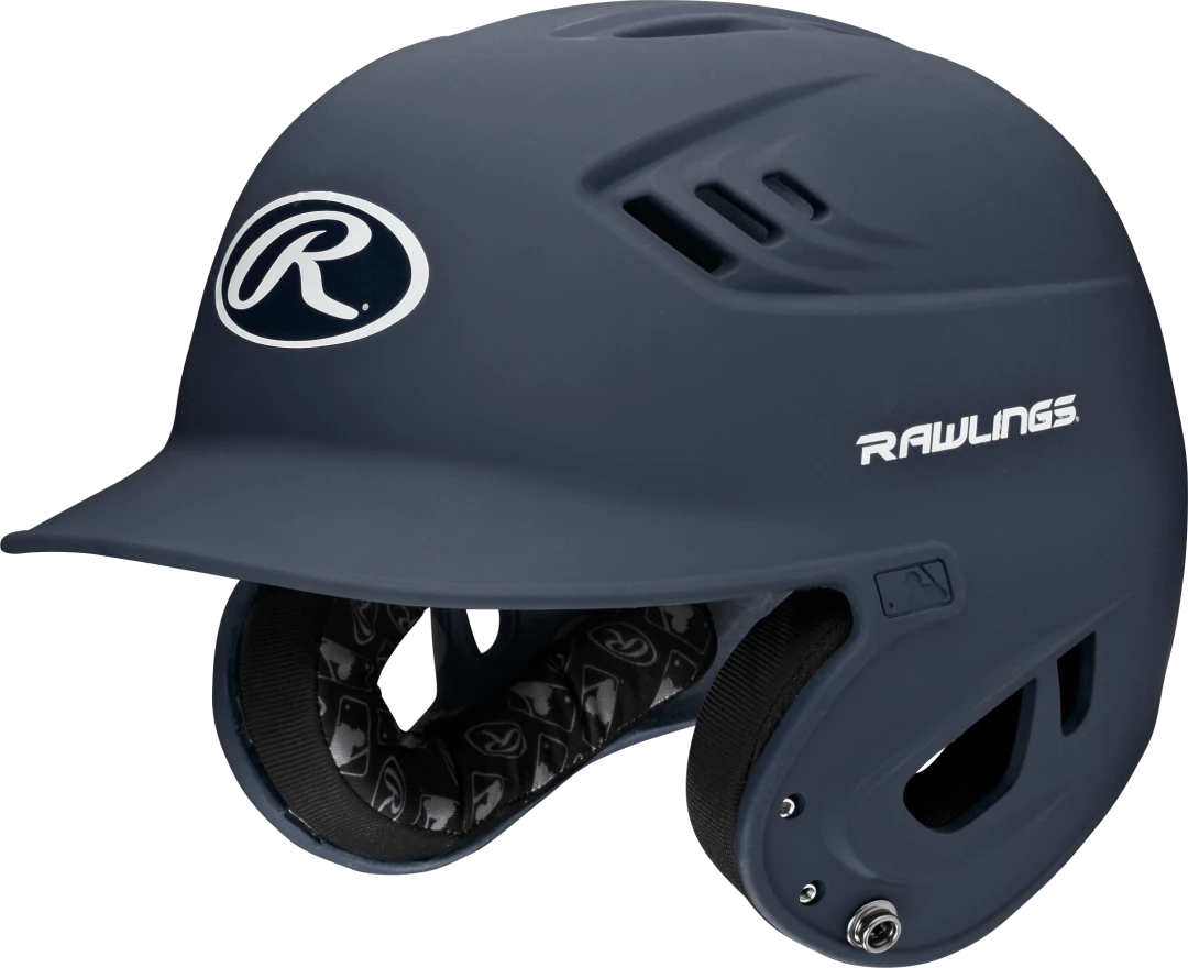 RAWLINGS R16 SENIOR MATTE 1-TONE BASEBALL HELMET - Color:NAVY, Size:SENIOR