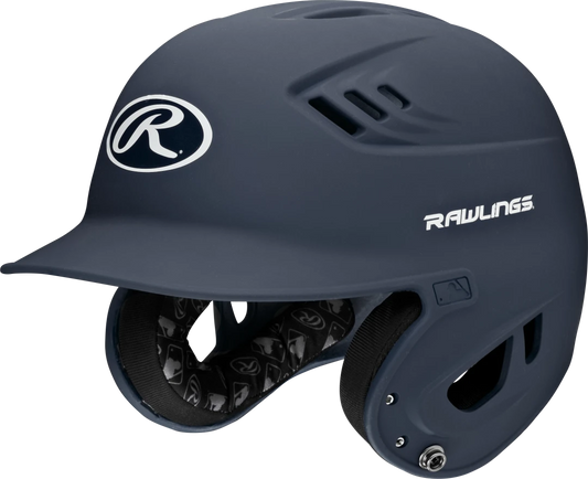 RAWLINGS R16 SENIOR MATTE 1-TONE BASEBALL HELMET - Color:NAVY, Size:SENIOR