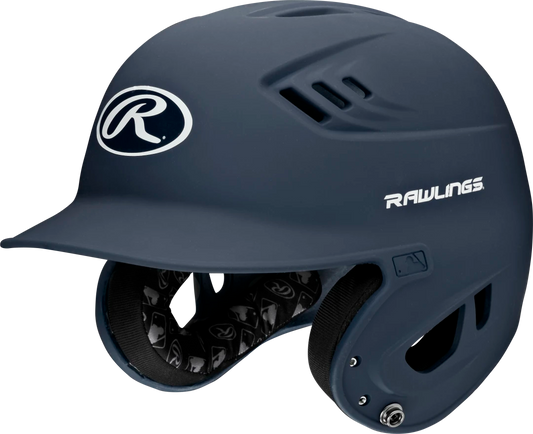 RAWLINGS R16 JUNIOR MATTE 1-TONE BASEBALL HELMET - Color:NAVY, Size:JUNIOR