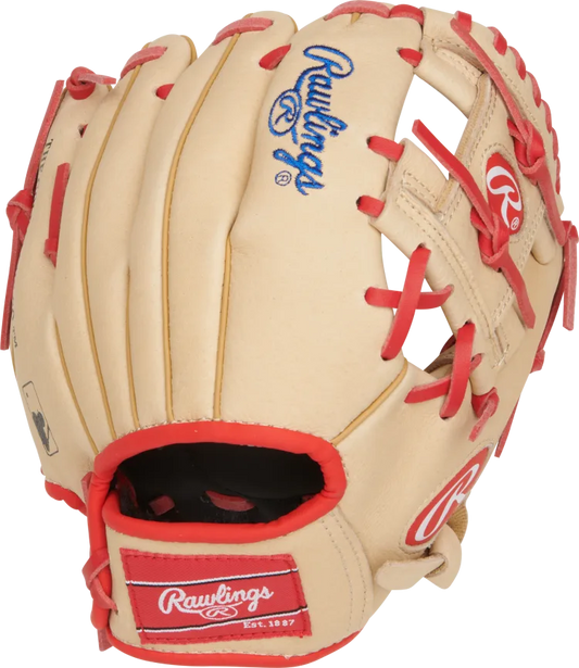 GANTS DE BASEBALL POUR JEUNES SÉRIES "SURE CATCH" RAWLINGS J.PENA SIGNATURE 9,5" RHT