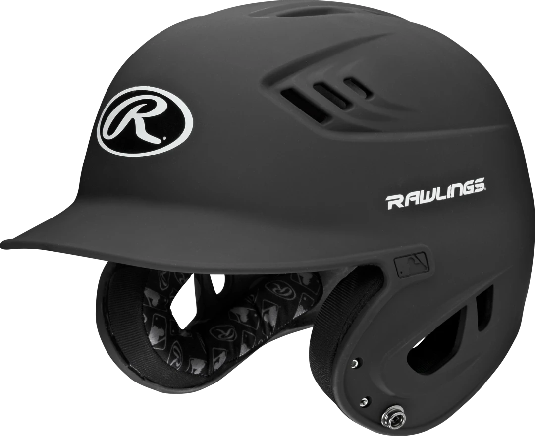 RAWLINGS R16 SENIOR MATTE 1-TONE BASEBALL HELMET -
Color:BLACK, Size:SENIOR