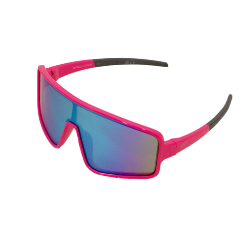 RAWLINGS PINK/CLEAR MIRROR SHIELD YOUTH SUNGLASSES