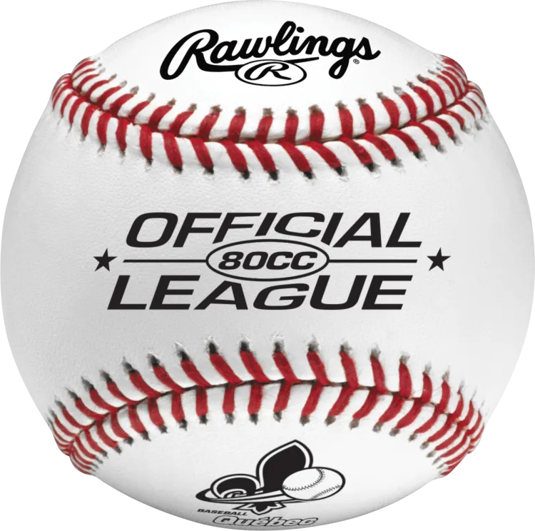 BALLON DE JEU DE LA LIGUE RAWLINGS - BASEBALL OFFICIEL DE BASEBALL QUÉBEC