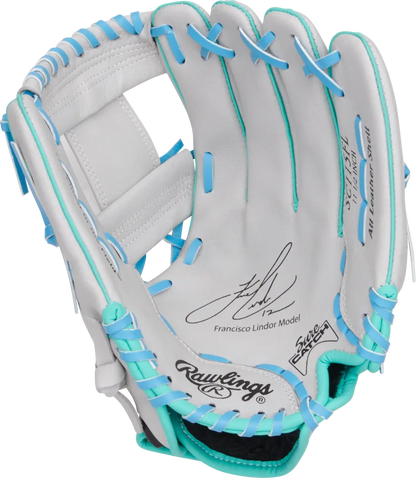 GANTS DE BASEBALL POUR JEUNES SÉRIE "SURE CATCH" RAWLINGS F.LINDOR SIGNATURE 11,5" RHT